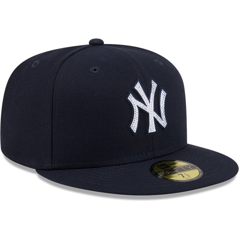 new-era-flat-brim-59fifty-rhinestone-badge-new-york-yankees-mlb-navy-blue-fitted-cap new-era-flat-brim-59fifty-rhinestone-badge-new-york-yankees-mlb-navy-blue-fitted-cap