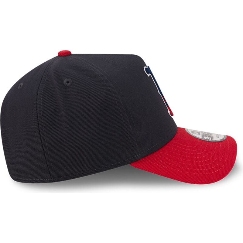 new-era-curved-brim-9forty-a-frame-na-lifestyle-f1-boston-red-sox-mlb-navy-blue-and-red-snapback-cap new-era-curved-brim-9forty-a-frame-na-lifestyle-f1-boston-red-sox-mlb-navy-blue-and-red-snapback-cap