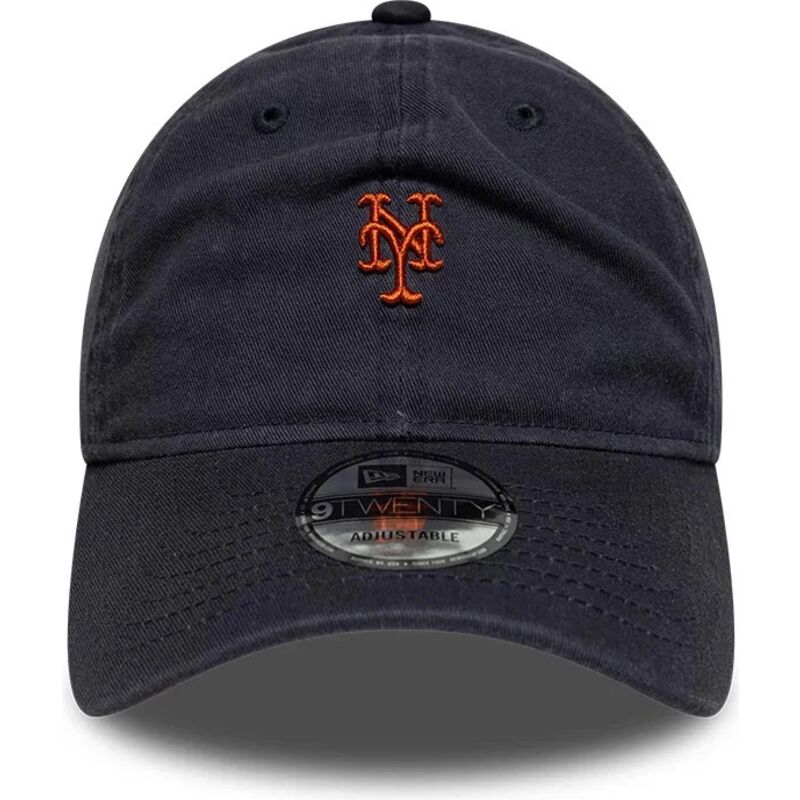 new-era-curved-brim-brown-logo-9twenty-mini-logo-new-york-mets-mlb-navy-blue-adjustable-cap new-era-curved-brim-brown-logo-9twenty-mini-logo-new-york-mets-mlb-navy-blue-adjustable-cap