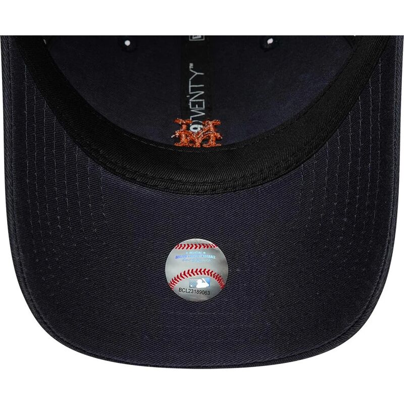 new-era-curved-brim-brown-logo-9twenty-mini-logo-new-york-mets-mlb-navy-blue-adjustable-cap new-era-curved-brim-brown-logo-9twenty-mini-logo-new-york-mets-mlb-navy-blue-adjustable-cap