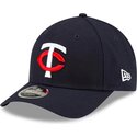 new-era-curved-brim-9forty-m-crown-player-replica-minnesota-twins-mlb-navy-blue-snapback-cap