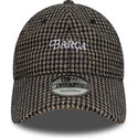 new-era-curved-brim-9twenty-herringbone-fc-barcelona-laliga-brown-adjustable-cap