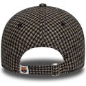 new-era-curved-brim-9twenty-herringbone-fc-barcelona-laliga-brown-adjustable-cap