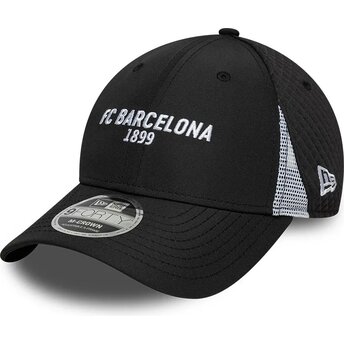 New Era Curved Brim 9FORTY M-Crown Featherweight Poly FC Barcelona LALIGA Black Snapback Cap