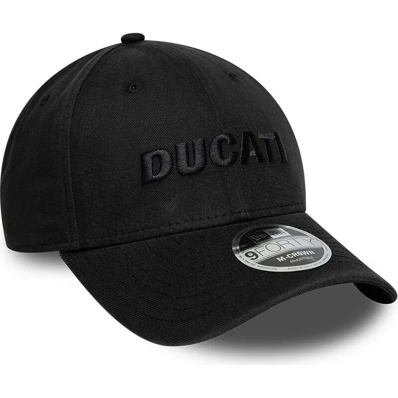 new-era-curved-brim-black-logo-9forty-m-crown-wordmark-ducati-motor-motogp-black-snapback-cap