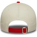 new-era-curved-brim-youth-9forty-contrast-manchester-united-football-club-premier-league-beige-and-red-adjustable-cap