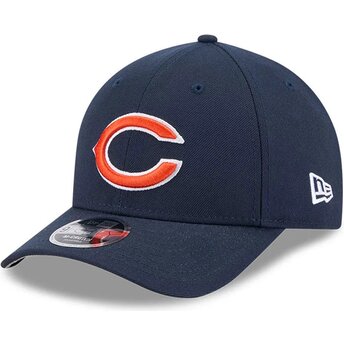 New Era Curved Brim 9FORTY M-Crown Team Chicago Bears NFL Navy Blue Snapback Cap