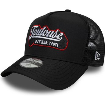 New Era Youth E Frame Patch Stade Toulousain Black Trucker Hat