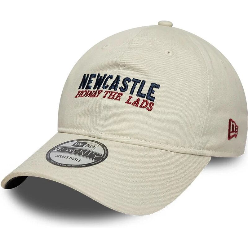 new-era-curved-brim-9twenty-wordmark-howay-the-lads-newcastle-united-football-club-premier-league-beige-adjustable-cap