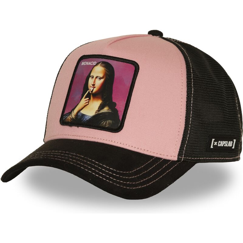 capslab-mona-lisa-acid-art1-mona-monacid-famous-pink-and-black-trucker-hat