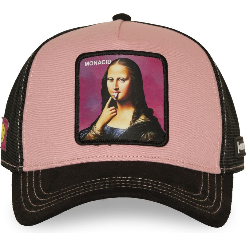 capslab-mona-lisa-acid-art1-mona-monacid-famous-pink-and-black-trucker-hat