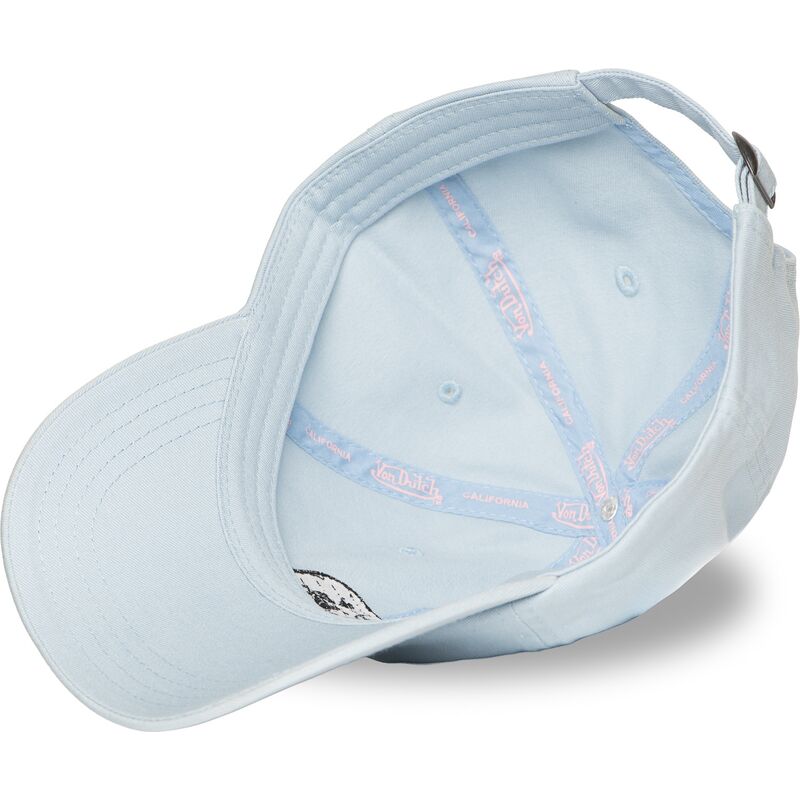 von-dutch-curved-brim-log11-light-blue-adjustable-cap von-dutch-curved-brim-log11-light-blue-adjustable-cap