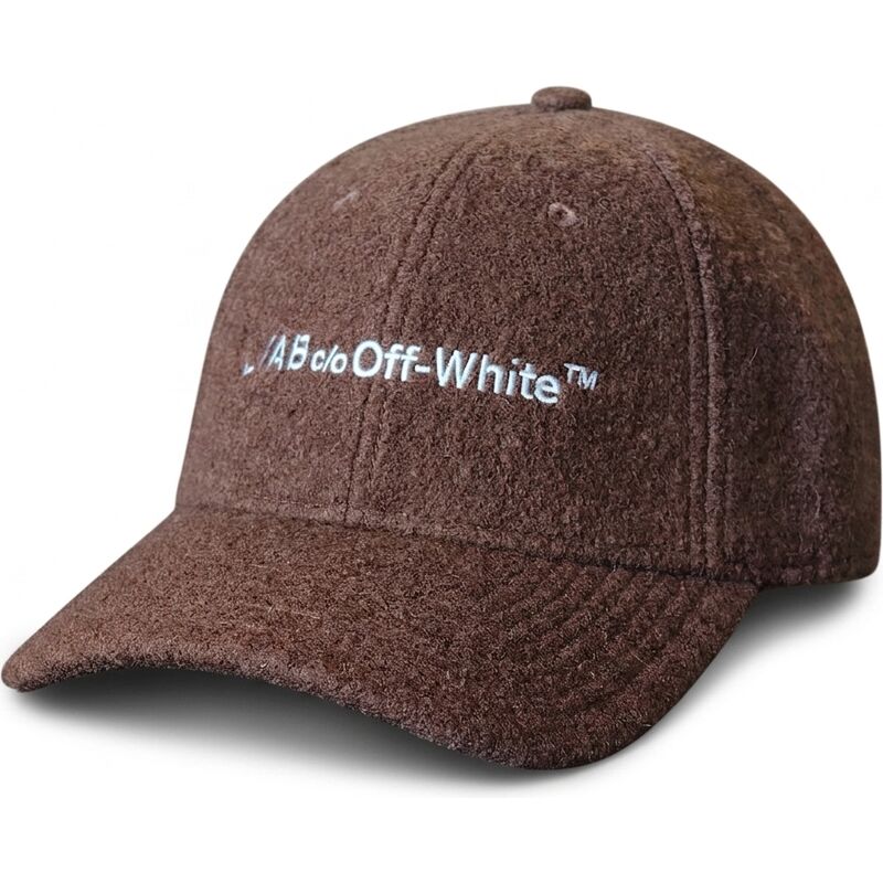 l-ab-c-o-off-white-curved-brim-embroidered-sherpa-brown-adjustable-cap