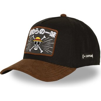 Capslab Straw Hat Pirates OP8 MUG One Piece Brown Trucker Hat