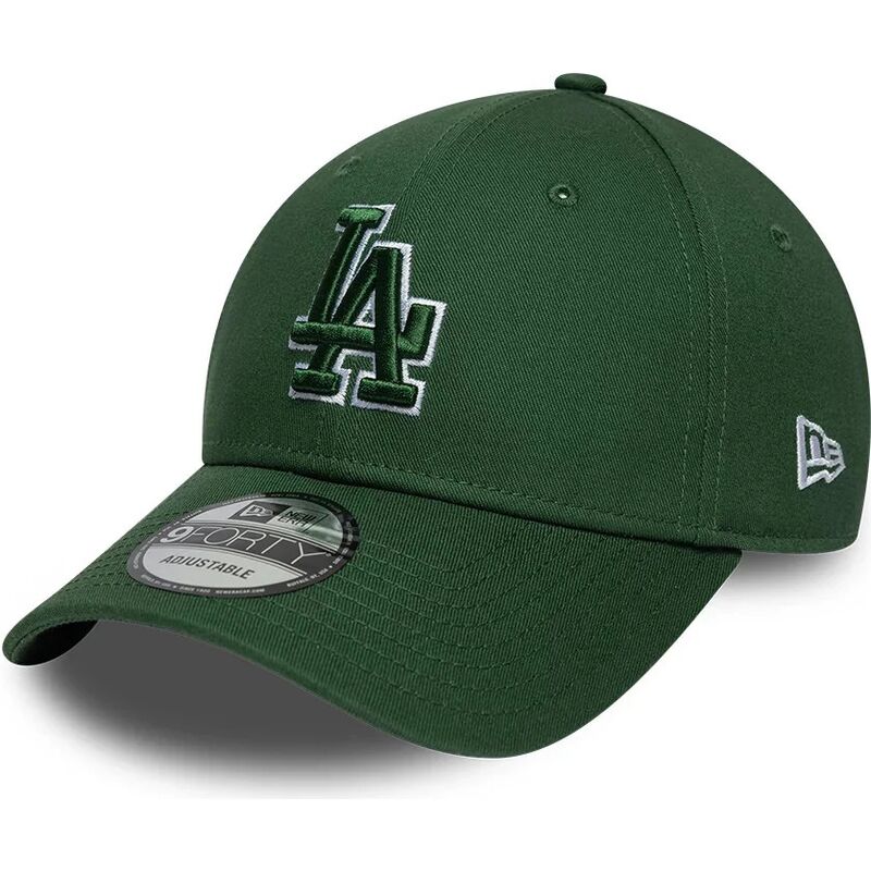 new-era-curved-brim-green-logo-9forty-team-outline-los-angeles-dodgers-mlb-green-adjustable-cap new-era-curved-brim-green-logo-9forty-team-outline-los-angeles-dodgers-mlb-green-adjustable-cap