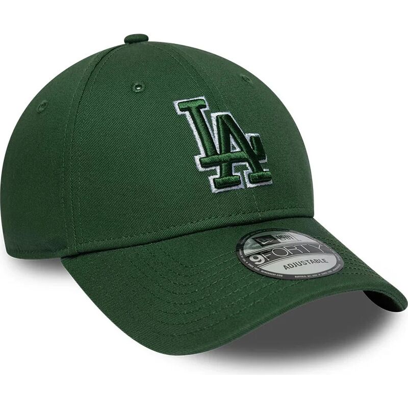 new-era-curved-brim-green-logo-9forty-team-outline-los-angeles-dodgers-mlb-green-adjustable-cap new-era-curved-brim-green-logo-9forty-team-outline-los-angeles-dodgers-mlb-green-adjustable-cap