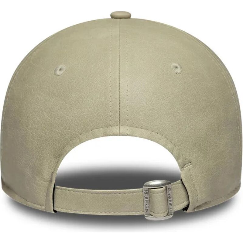 new-era-curved-brim-women-9twenty-washed-pu-los-angeles-dodgers-mlb-beige-adjustable-cap-with-beige-logo