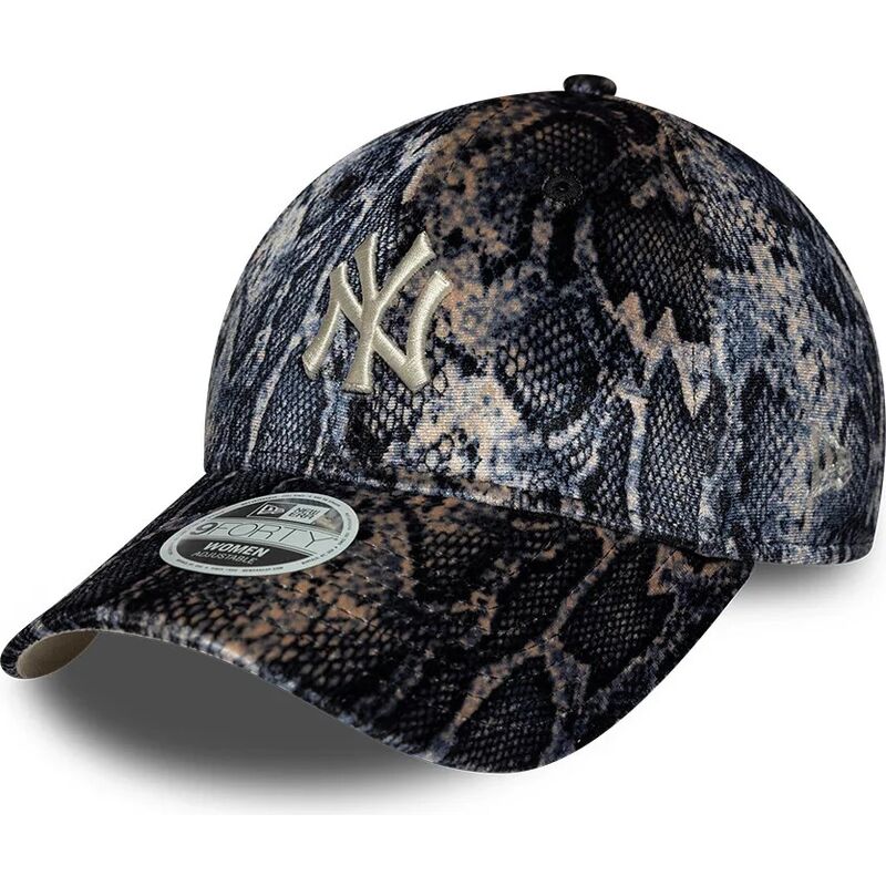 new-era-curved-brim-women-9forty-snake-print-new-york-yankees-mlb-multicolor-adjustable-cap