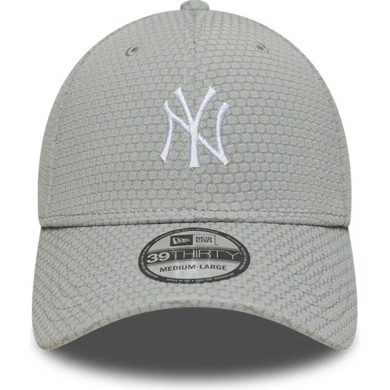 new-era-curved-brim-white-logo-39thirty-stretch-mesh-new-york-yankees-mlb-grey-fitted-cap