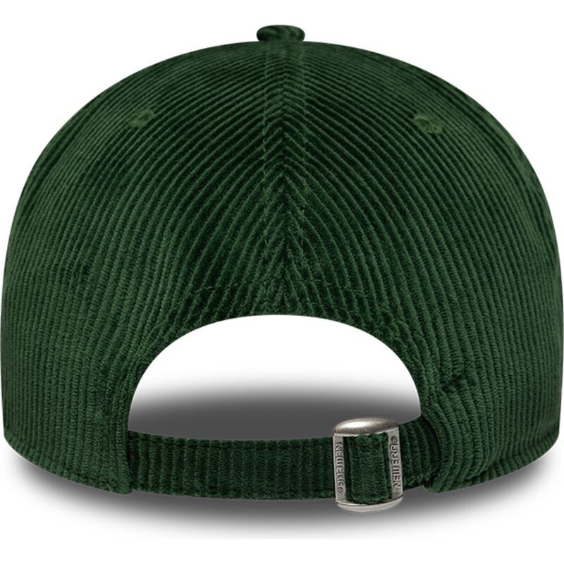 new-era-curved-brim-9twenty-a-frame-cord-script-los-angeles-dodgers-mlb-green-adjustable-cap