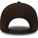 new-era-curved-brim-brown-logo-9forty-winter-new-york-yankees-mlb-brown-snapback-cap