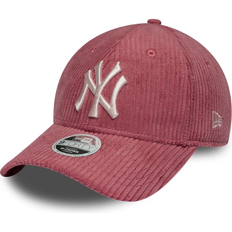 new-era-curved-brim-women-9forty-m-crown-chunky-cord-new-york-yankees-mlb-pink-adjustable-cap new-era-curved-brim-women-9forty-m-crown-chunky-cord-new-york-yankees-mlb-pink-adjustable-cap