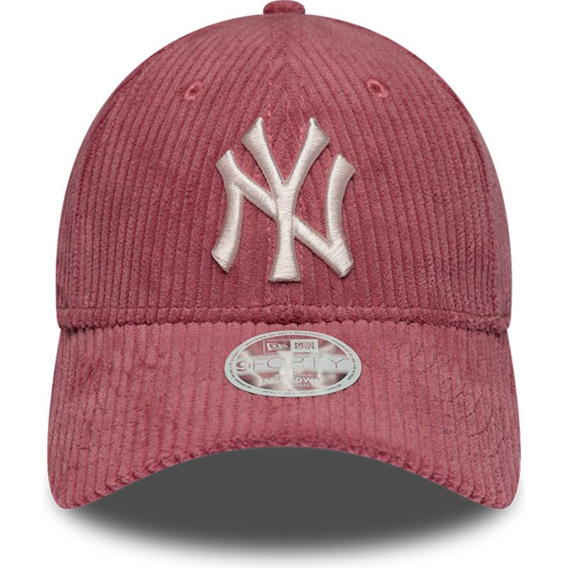 new-era-curved-brim-women-9forty-m-crown-chunky-cord-new-york-yankees-mlb-pink-adjustable-cap new-era-curved-brim-women-9forty-m-crown-chunky-cord-new-york-yankees-mlb-pink-adjustable-cap