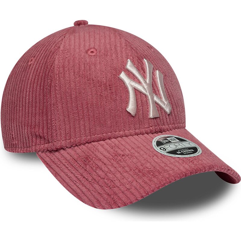 new-era-curved-brim-women-9forty-m-crown-chunky-cord-new-york-yankees-mlb-pink-adjustable-cap new-era-curved-brim-women-9forty-m-crown-chunky-cord-new-york-yankees-mlb-pink-adjustable-cap