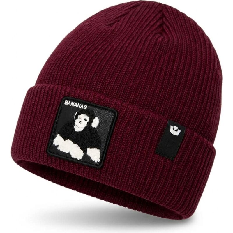 goorin-bros-monkey-bananas-double-stuffed-the-farm-maroon-beanie goorin-bros-monkey-bananas-double-stuffed-the-farm-maroon-beanie