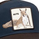 goorin-bros-over-the-line-squirrel-out-of-bounds-nuts-the-farm-brown-and-navy-blue-trucker-hat