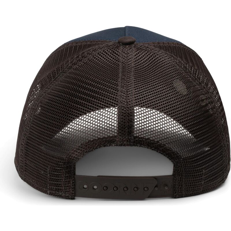 goorin-bros-over-the-line-squirrel-out-of-bounds-nuts-the-farm-brown-and-navy-blue-trucker-hat