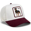 goorin-bros-rottweiler-suede-alpha-microsuede-the-farm-white-and-maroon-trucker-hat