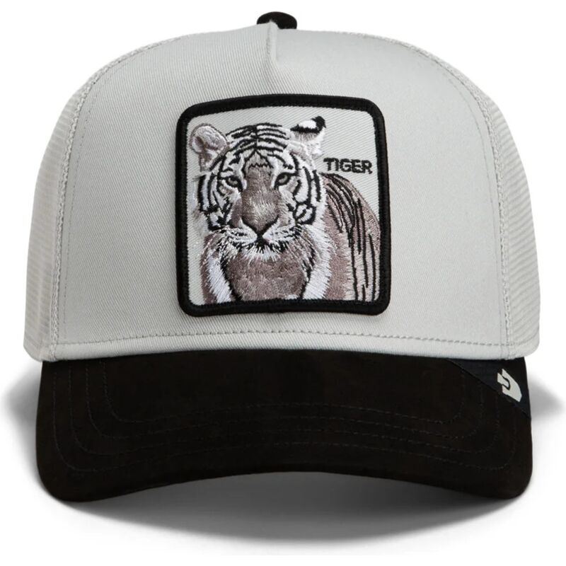 goorin-bros-suede-tiger-microsuede-the-farm-grey-and-black-trucker-hat goorin-bros-suede-tiger-microsuede-the-farm-grey-and-black-trucker-hat