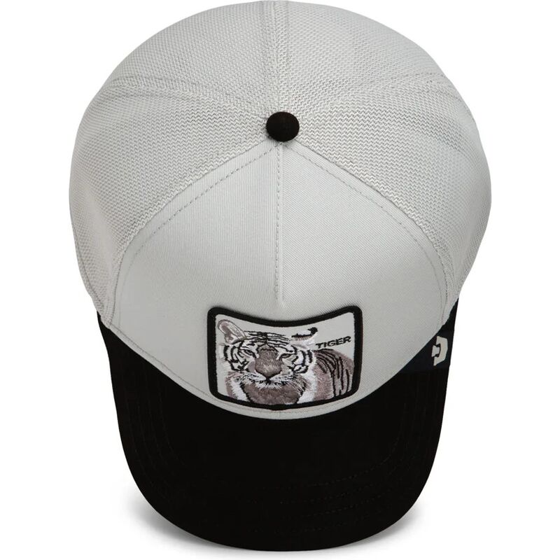 goorin-bros-suede-tiger-microsuede-the-farm-grey-and-black-trucker-hat goorin-bros-suede-tiger-microsuede-the-farm-grey-and-black-trucker-hat