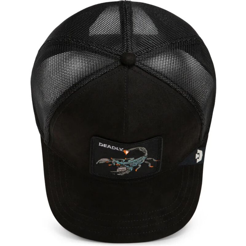 goorin-bros-suede-scorpion-microsuede-the-farm-black-trucker-hat goorin-bros-suede-scorpion-microsuede-the-farm-black-trucker-hat