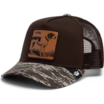 Goorin Bros. Engraved Dog Camo Glitch The Farm Brown and Camouflage Trucker Hat