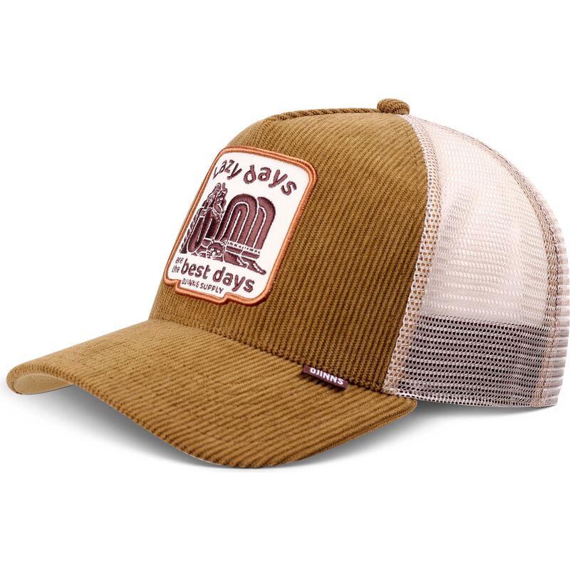 djinns-hft-lazy-days-brown-and-khaki-trucker-hat djinns-hft-lazy-days-brown-and-khaki-trucker-hat