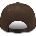 new-era-curved-brim-9fifty-a-frame-precurved-visor-pin-atlanta-braves-mlb-brown-snapback-cap