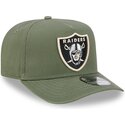 new-era-curved-brim-9fifty-a-frame-precurved-side-pin-las-vegas-raiders-nfl-green-snapback-cap