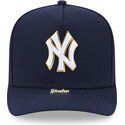 new-era-curved-brim-9fifty-a-frame-precurved-visor-pin-new-york-yankees-mlb-navy-blue-snapback-cap