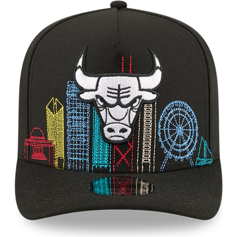 new-era-curved-brim-9fifty-a-frame-precurved-skyline-chicago-bulls-nba-black-snapback-cap new-era-curved-brim-9fifty-a-frame-precurved-skyline-chicago-bulls-nba-black-snapback-cap