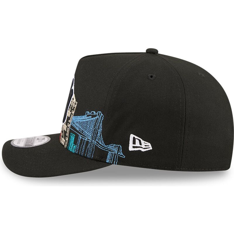 new-era-curved-brim-9fifty-a-frame-precurved-skyline-new-york-yankees-mlb-black-snapback-cap
