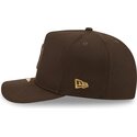 new-era-curved-brim-9fifty-a-frame-precurved-visor-pin-new-york-yankees-mlb-brown-snapback-cap
