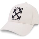 l-ab-c-o-off-white-curved-brim-clamp-arrows-pu-leather-beige-adjustable-cap