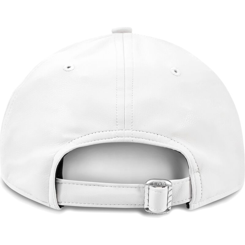 l-ab-c-o-off-white-curved-brim-clamp-arrows-pu-leather-white-adjustable-cap l-ab-c-o-off-white-curved-brim-clamp-arrows-pu-leather-white-adjustable-cap