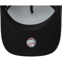 new-era-curved-brim-women-black-logo-9forty-m-crown-a-frame-fabric-mix-new-york-yankees-mlb-black-adjustable-cap