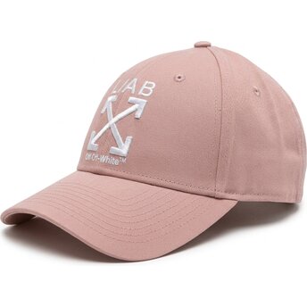 L/AB c/o Off-White™ Curved Brim Clamp Arrows Twill Pink Adjustable Cap