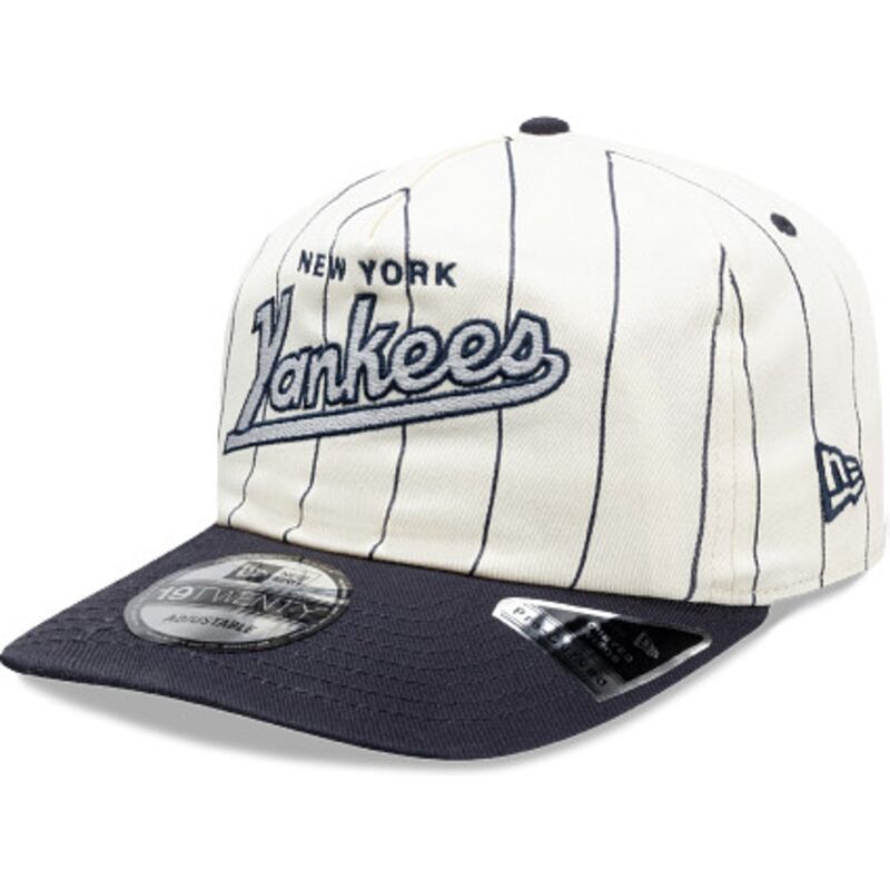 new-era-curved-brim-19twenty-pinstripe-new-york-yankees-mlb-navy-blue-and-white-snapback-cap new-era-curved-brim-19twenty-pinstripe-new-york-yankees-mlb-navy-blue-and-white-snapback-cap