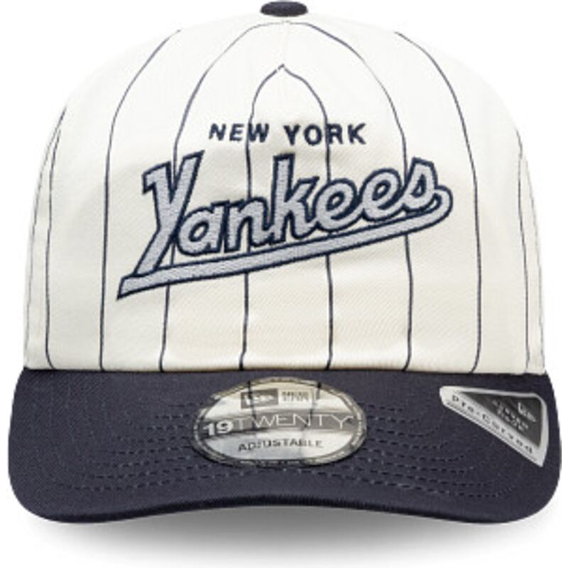 new-era-curved-brim-19twenty-pinstripe-new-york-yankees-mlb-navy-blue-and-white-snapback-cap new-era-curved-brim-19twenty-pinstripe-new-york-yankees-mlb-navy-blue-and-white-snapback-cap