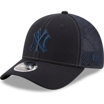New Era Curved Brim Navy Blue Logo 39THIRTY M-Crown Neo New York Yankees MLB Navy Blue Fitted Cap